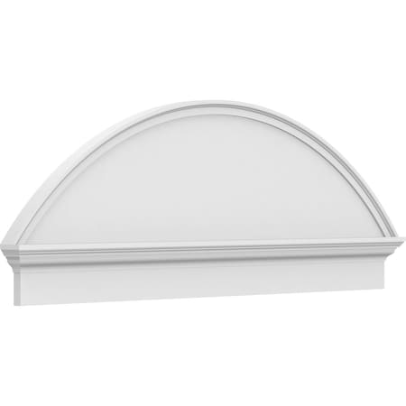Ekena Millwork Segment Arch Smooth Architectural Grade PVC Combination Pediment, 56"W x 20-7/8"H x 2-3/4"P PEDPC056X210SEG00